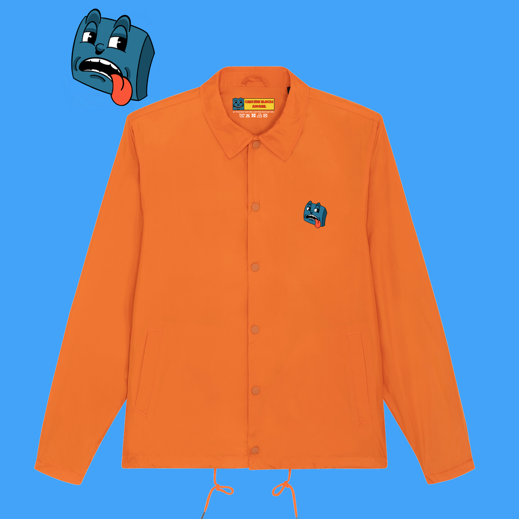 Unisex Coach Jacket (Orange)