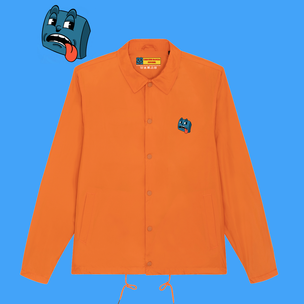 Unisex Coach Jacket Orange