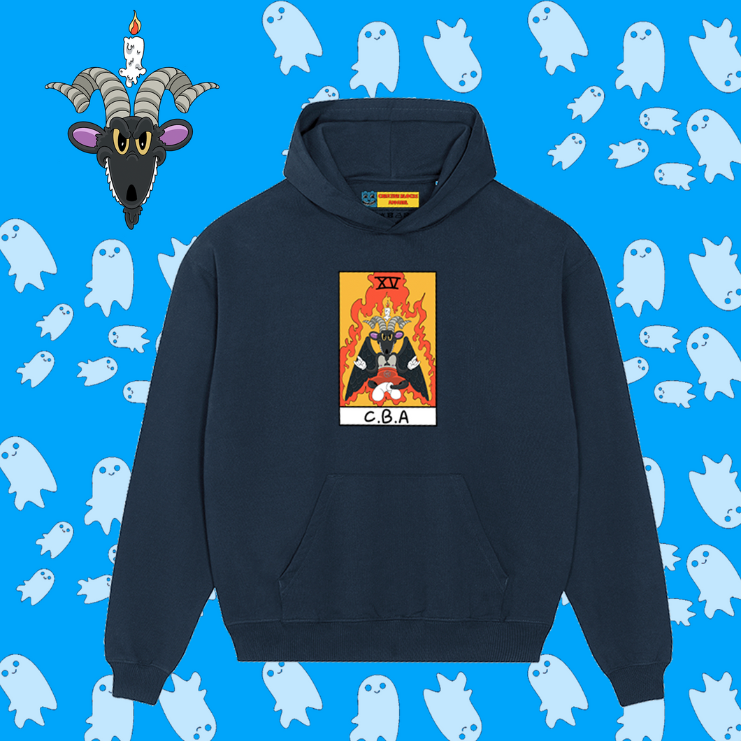 The Goat Unisex heavy relaxed fit Hoodie Black