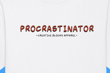 Load image into Gallery viewer, Procrastinator - Relaxed Fit Tee (White)
